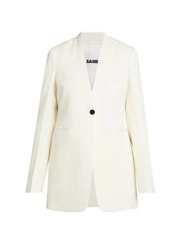 Jil Sander | Wool Collarless Blazer