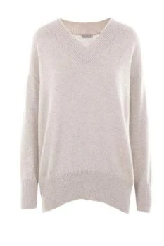 Brunello Cucinelli | Brunello Cucinelli V-Neck Sequin Embellished Knitted Jumper