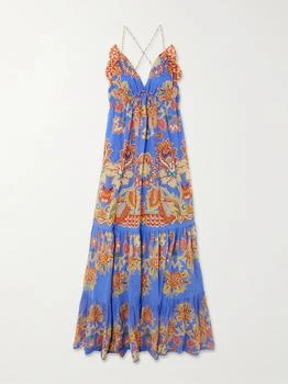 ETRO | Ruffled Tiered Printed Cotton-voile Maxi Dress  - IT44