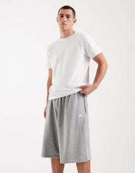 Nike Club French Terry oversized fleece shorts in grey