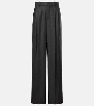 Yves Saint Laurent | Pleated cashmere wide-leg pants