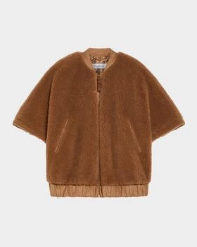 Max Mara | Briose Wool Blend Wrap Poncho