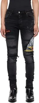 AMIRI | Black MA Cement Thrasher Skinny Jeans