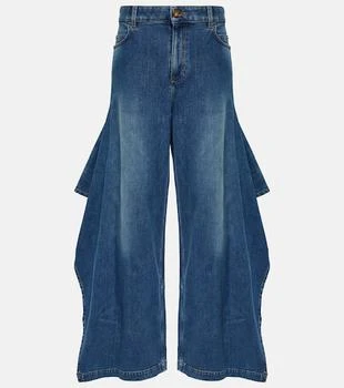 Burberry | High-rise wide-leg jeans