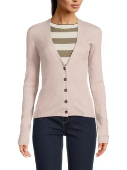 Brunello Cucinelli | Rib-Knit Cashmere-Blend Cardigan