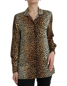Dolce & Gabbana | Leopard Print Long Sleeves Blouse Women's Top