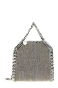 Stella McCartney | Stella McCartney Falabella Metallic Chain-Embroidered Tiny Tote Bag