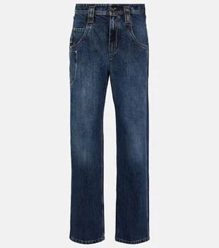 Brunello Cucinelli | Mid-rise wide-leg jeans