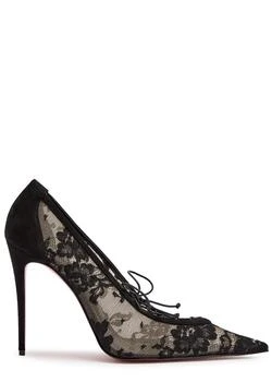 KM Lace 100 suede pumps