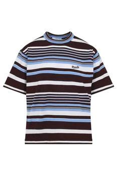 Prada | Prada Logo Detailed Short-Sleeved Striped Jumper