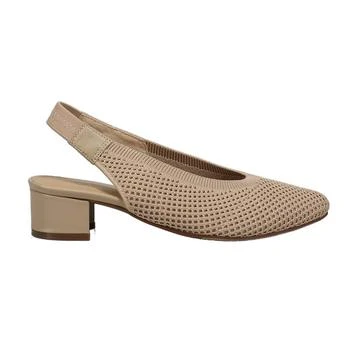 Abira Round Toe Slingback Pumps