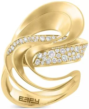 Effy | EFFY® Diamond Openwork Abstract Swirl Statement Ring (5/8 ct. t.w.) in 14k Gold