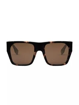 Fendi Baguette 54 Square Sunglasses