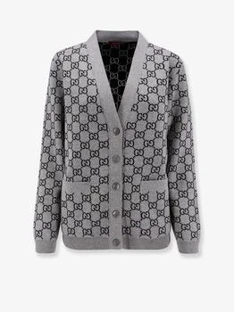 Gucci | Reversible wool cardigan with GG motif