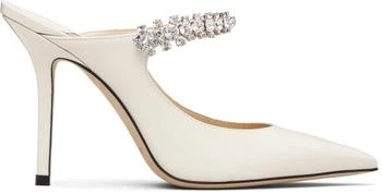 Jimmy Choo | SSENSE Exclusive Off-White Bing 100 Heels