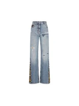 Valentino | Valentino Floral Panelled Flared Jeans