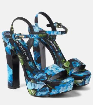 Dolce & Gabbana | Floral satin platform sandals