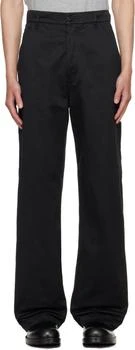 Dries Van Noten | Black Sateen Trousers