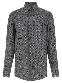 Dolce & Gabbana | Dolce & Gabbana Geometric Pattern Long-Sleeved Shirt