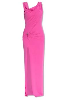 Versace | Versace Safety Pin Detailed Draped Dress