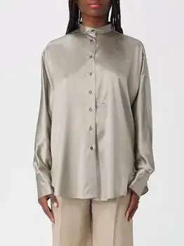 Brunello Cucinelli | Silk Shirt with Mandarin Collar Brunello Cucinelli
