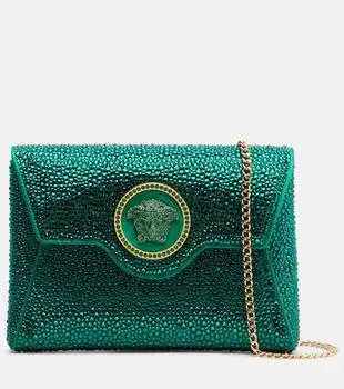 Versace | Medusa Mini embellished crossbody bag