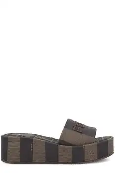 Fendi | Fendi Sunshine Logo Embroidered Slippers