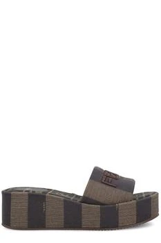 Fendi | Fendi Sunshine Logo Embroidered Slippers