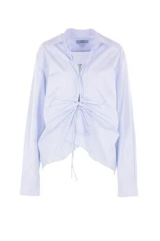 Prada | Prada Long-Sleeved Ruched Shirt