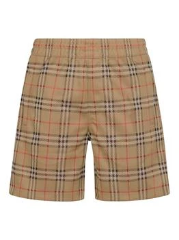 Burberry | Burberry Checked Elasticated Waistband Jersey Shorts