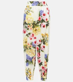 Dolce
Gabbana | Floral cotton poplin tapered pants