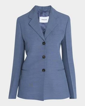 Salvatore Ferragamo | 3-Button Wool Faille Jacket