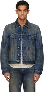 Rick Owens | Blue Concordians Trucker Denim Jacket
