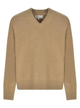MAISON MARGIELA | Maison Margiela Four-Stitch V-Neck Jumper