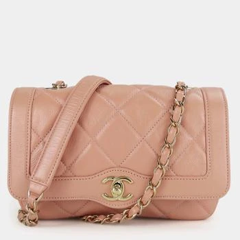 Chanel | Chanel Leather Peach Beige Matelasse No. 29 Coco Mark Single Chain Shoulder Bag