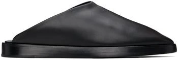 Black Backless Mules