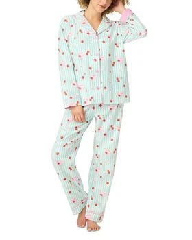 PJ Salvage PJ Savage Printed Flannel Pajama Set