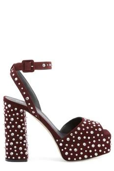 Giuseppe Zanotti | Giuseppe Zanotti New Betty Sparkle Embellished Platform Sandals
