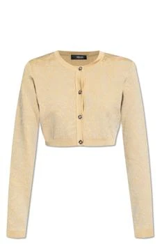 Versace | Versace Barocco Button-Up Cropped Cardigan