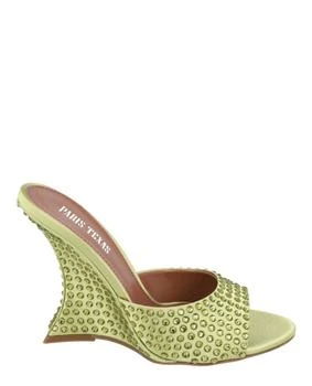 Paris Texas Nina Python Print Mules