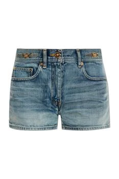 Versace | Versace Logo-Patch Denim Shorts