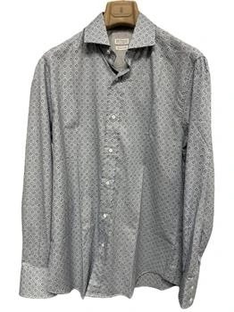 Brunello Cucinelli | Brunello Cucinelli - MEN'S DIAMOND PRINT SPORT SHIRT