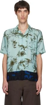 Dries Van Noten | Blue Boxy Viscose Shirt