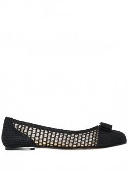 Salvatore Ferragamo | Women
s Varina Bow-Embellished Ballerina Shoes In Black