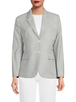 Thom Browne | Grid Checked Wool Blazer