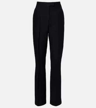 Salvatore Ferragamo | High-rise faille straight pants