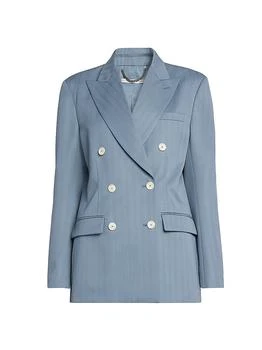 Stella McCartney | Striped Double-Breasted Jacket