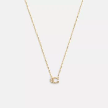 Coach Pave Signature Necklace