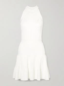 Balmain | Ribbed Pointelle-knit Mini Dress