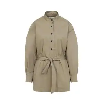 Yves Saint Laurent | Saint Laurent Button Detailed Belted Tunic